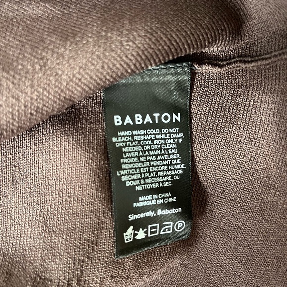 Babaton Chocolate brown sculpt knit top size S - Picture 4 of 6